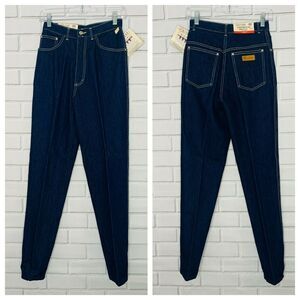 NWT vintage 80s Gitano jeans high rise waist dark wash tapered leg 9 10 juniors